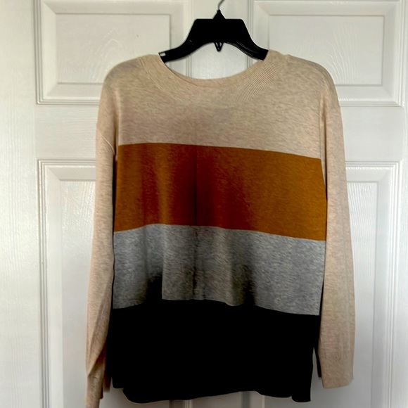 PULLOVER LAND’S END SIZE M/P 10-12, 100% COTTON SWEATER MOCK TURTLE NECK NWOT - Picture 3 of 9